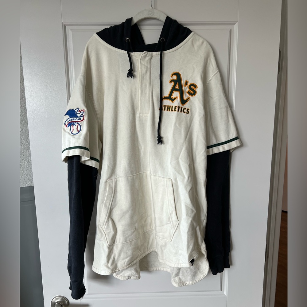 OAKLAND ATHLETICS TRIFECTA '47 SHORTSTOP PULLOVER HOOD Sz XL